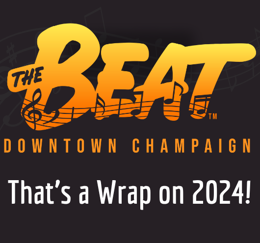 Yellow and orange Beat logo with white text below saying "That's a Wrap on 2024"